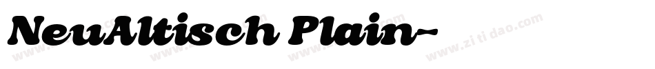 NeuAltisch Plain字体转换
